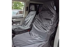 Waterproof Seat Cover Co, FRONT PAIR - BLACK - UNIVERSAL FIT - CAR SEAT COVERS - WATERPROOF