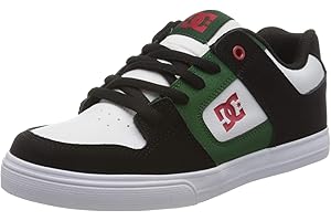 DC Shoes - Pure, sneakers per bambini e ragazzi, multicolore(multicolor (black/grey/yellow)), 39