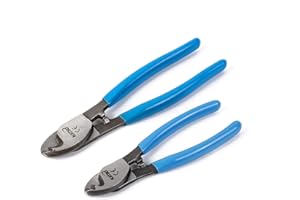 KATSU TOOLS KATSU Pinces Coupe-Câbles Coupe Câbles à Dénuder 150mm (6") + 210mm (8"), Pince Coupante Robuste pour Fils de Cuivre en Aluminium 417346