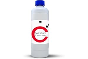 SOLUP Salzsäure 32% technisch 1L I Technische Salzsäure für Industrie, Labor, Metall I Entrostung I Entkalkung I Hydrochloric Acid HCl