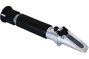 AQUARIUM PLÜDERHAUSEN Refraktometer mit ATC, Messgerät für Salzdichte, Salzgehalt Meerwasser Aquarium, Dichte