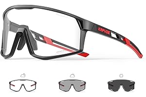 KAPVOE Fotocromatici Occhiali Da Ciclismo Uomo Donne TR90 Occhiali Da Sole Sportivi Anti-UV 400 Chiaro Occhiali MTB Bicicletta Accessori Che Corrono Corsa Guida Occhiali Bici K180