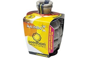 Kabloom - Eco Friendly Rainbowbom Seedbom - Gardening Gifts - Flower Seeds - Rainbow Inspired Wildflower Seed Mix - Seeds for Planting UK