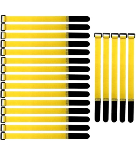Lot De 20 Attaches Câbles Scratch Réutilisables - 30 X 2 Cm - Nylon Réglable - Pour Rangement Fils Et Câbles