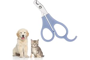 IKadiya Coupe Griffes Chat, Professionnel Coupe Ongle Chien, Très Bon Coupe Griffes pour Les Chats, pour Chat Chiot Lapin Oiseau et Petits Animaux(Bleu)