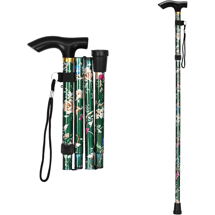 KMINA PRO - Foldable Walking Stick For Women And Men Walking Support 739088