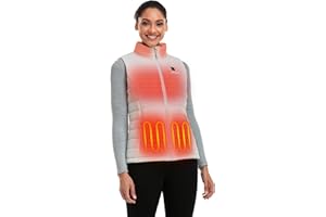 ORORO Women's Heated Gilet with Power Bank, Heated Vest Women Up to 10 Hours of Warmth (Charger Not Included)