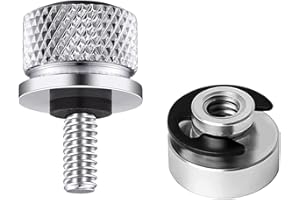 ROOBZE Bulloni Sella Moto, Bullone Sedile Posteriore Colore placcatura Bullone Dado Set Bullone In Acciaio Inossidabile Lucido Adatto Alla Maggior Parte Dei Modelli Dal 1996 A Presente