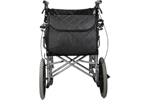 3DTENGKIT Wheelchair Backpack Bag, Wheelchair Bag,6Colors - Large Tote Accessory to Hang on Back- Lightweight, Wheelchair Storage Organizers for Walkers, Rollators, Scooters (schwarz)