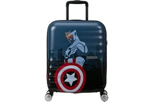 AMERICAN TOURISTER American Tourist Marvel Legends FL - Spinner S, Bagage podręczne, 55 cm, 36 L, Multi -Colored (Captain America City)