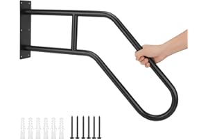 WANLIAN Heavy-Duty Non-Slip Handrails Handrails for Outdoor Steps wall mounted stair handrail Outdoor 1-3 Steps Applies to Stair Handrail for Children, Senior, Pregnant Women,Disabled