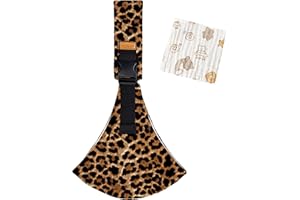 DAVBNM Baby Sling, Toddler Carrier Slings, Baby Sling Carrier with Thick Shoulder Straps (Adjustable) for Infant Toddler 3-36 Months (Leopard), with Muslin Washcloth, Breathable and Comfortable