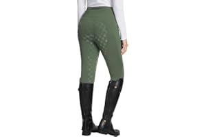 baleaf Pantaloni termici da equitazione da donna, con seduta completa, foderati in pile, tasche posteriori