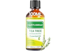 FORSYLVANEST Olejek z drzewa herbacianego 100ml 100% Czysty Naturalny Olejek Aromatyczny do Masażu, SPA, Pielęgnacji Skóry i Włosów 3,38 fl.oz (100ml, Tea Tree)