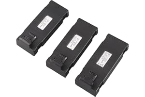 DPOFIRS Batteria al litio per droni RC E88 E88Pro LSE525 E525Pro Altri aerei telecomandati con cavo di ricarica portatile 3 in 1, accessori quadcopter con protezione da sovraccarico (2600 mAh)