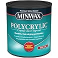 Minwax qt 65555 Clear Polycrylic Water‐Based Protective Finish Gloss
