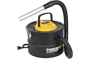 POWER PLUS POWERPLUS elektrischer Aschesauger POWX3000-1000W Aschestaubsauger für Kamin, Ofen, Holzofen - Asche Sauger 15l Tank - max. 40°