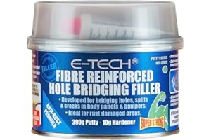 MP Essential Fibre Reinforced Hole Bridging Filler (Ideal for Repairing Holes, Splits, Cracks & Rust Damage on Cars Bodywork) 400g