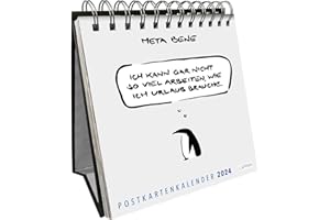 meta bene Postkartenkalender 2024: Tischkalender mit 53 Postkarten