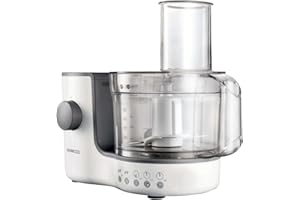 Kenwood Compact Food Processor, 1.4L Bowl, Blender, Emulsifying, Chopping Blade, Shredder Disc 400W, FP120, White