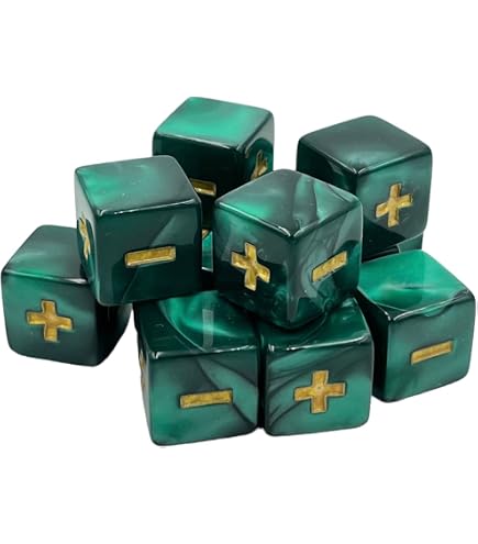 Dés Fate/Fudge Blanc - Lot De 8 Dés - Dice4friends - Pour Jeux De Rôle