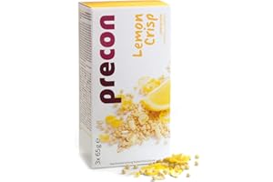 ‎PRECON Precon BCM Diät Riegel zum Abnehmen – LemonCrisp – 3 Riegel à 64 g – Mahlzeitenersatz für eine gewichtskontrollierende Ernährung