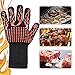 Produktbild toogou BBQ Grillen Kochen Handschuhe – 932 °F Extreme Hitze Beständig Handschuhe – 3 Schicht Stoff: Verwendung als Ofenhandschuhe, Topflappen, hitzebeständig Handschuhe für Grillen – Eigenschaften 12,7 cm Manschette für Unterarmschutz