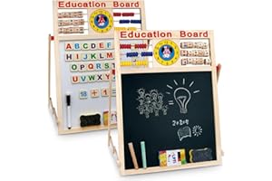 WALGREEN Xample® Kids Easel -Wooden 6 in1 Activity Blackboard Whiteboard Board Childrens Drawing Art Chalk Board