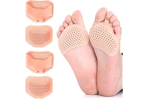 YICHENGTIANXIA Almohadilla metatarsiano, bola de almohadilla para los pies (2 pares), almohadilla para los pies delanteros, gel blando transpirable, calli, ampollas, dolor en los pies delanteros