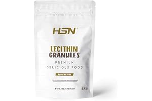 Lécithine de soja granulée HSN | 100% naturelle, riche en phospholipides et en nutriments, avec des acides gras essentiels, pour la cuisine | végétalienne, sans gluten, sans lactose, sans OGM, 1Kg