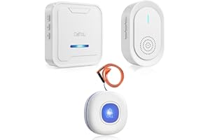 CallToU Emergency Button for Seniors Seniors Emergency Call Home Emergency Call Seniors SOS Alarm System for Home Patients Disabled 1 Emergency Button + 2 Receivers