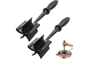 EUMMY 2pcs Mince Meat Masher Heat Resistant Meat Chopper with Non-Slip Handle Multifunctional Masher and Mix Hamburger Chopper Nylon Ground Beef Masher for Hamburger Meat, Minced Meat, Butter, Potato