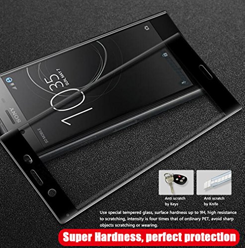 Sony Xperia XZ Premium Panzerglas[Perfekt verbesserte Version], Beyeah Vollständige Abdeckung Schutzfolie aus hochwertigem gehärtetem Glas für Sony Xperia XZ Premium (Schwarz) - 4