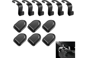 GHEART Automotive Adhesive Hook,Auto Hooks,Universal Car Handbag Hooks,Mini Dashboard Hook,Car Adhesive Hook,Black Car Storage Hooks,12pcs Multifunctional Heavy Duty Storage Hooks for Auto Backseat