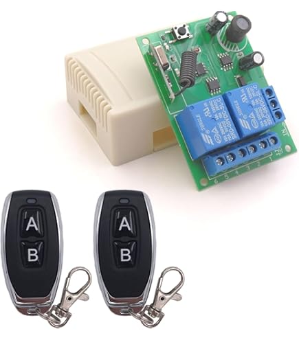 AC230 V telecomando senza fili interruttore relè uscita 12 canali telecomando ricevitore radio sistema commutatore 12 tasti trasmettitore & ricevitore per luce motore pompa 500 m portata