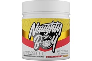 NAUGHTY BOY NaughtyBoy Hydration Electrolyte Powder - Strawberry Mango, 255g, Sugar-Free Hydration Drink with Creatine, Zero Calories, Electrolyte Support & Recovery
