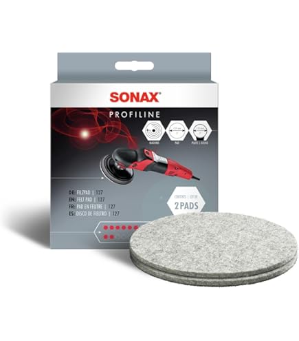 SONAX 493200 klittenband-steunschijven 125 (polijstschijf voor machines met M14-schroefdraad