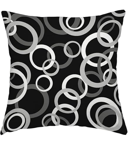 Pug Dog Throw Pillow Cover - 20x30 Inch Cute Black Pug Portrait Microfiber Pillow Case For Sofa Decor