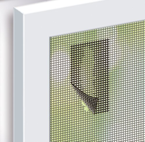 Schellenberg 57000 Fiberglas-Pflaster: Fliegengitter Reparatur-Klebeband – 5 x 100 cm in anthrazit, 1 Stück - 2