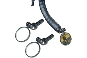 BriskMore 1 Pair Black Drop Bar Rearview Bike Mirror, 2" /50CM HD Wide View Convex Mirrors for Cyclists, Safety Glass Bicycle Mirror Both For Left& Righ Side for Road Bikes