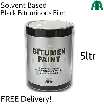 25 LITRE BLACK BITUMEN PAINT WATERPROOF WEATHERPROOF PAINT ...