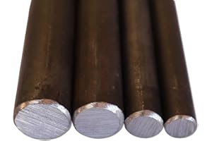 diconfa Rundstahl Rundeisen S235-JR ST-37 - Ø 14mm x 1000mm - DURCHMESSER 10mm bis 100mm - LÄNGE 10mm bis 1000mm - warm-gewalzt Rundmaterial Stahl Eisen-stange Metallstange Rundprofil Baustahl