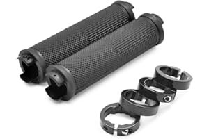Ezweiji Poignées De Guidon De Vélo, Poignées De Vélo Antidérapantes avec Verrou en Aluminium pour Confort Et Sécurité Caoutchouc De Haute Qualité pour Anti-Abrasion Et Absorption des Chocs
