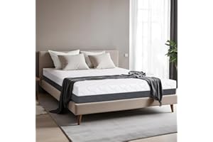 TANHK Materasso matrimoniale francese 140 x 200 Waterfoam 100% Made in Italy | Ergonomico e Ortopedico Sostegno Sostenuto | Elevata Traspirabilità, AirFoam | Sfoderabile | Anallergico, Antibatterico