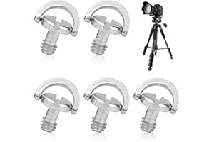 CXXTKCXXLC Stück of 5 1/4" Zoll Kamera Befestigungsschraube Kamera Stativ mit D-Ring für Schnellwechselplatten, für Kamerastative und Einbeinstative
