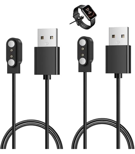 Caricabatterie magnetico per smart watch a 2 pin, 2 pezzi, caricatore video per smart watch da 4 mm, compatibile con Yamaha SW022, Ticwatch GTX, Haylou RT LS05S, AGPTEK LW11, caricatore USB con Caricabatterie magnetico per smart watch a 2 pin, 2 pezzi, caricatore video per smart watch da 4 mm, compatibile con Yamaha SW022, Ticwatch GTX, Haylou RT LS05S, AGPTEK LW11, caricatore USB con