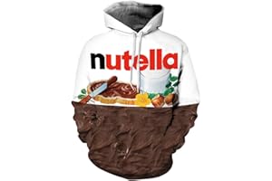 EUDOLAH Damen Kaputzenpullover mit Tasche Herbst Winter 3D Druck Textildruck Hoodie mit Kapuze