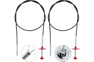 MHYMX Krallengreifer, 2 Stück Abflussreiniger Spirale Einziehbaren Abflussspirale Gripper 60cm und 160cm Greifer Zange Teleskop Flexibler Rohrreinigungsspirale für Küche und Bad
