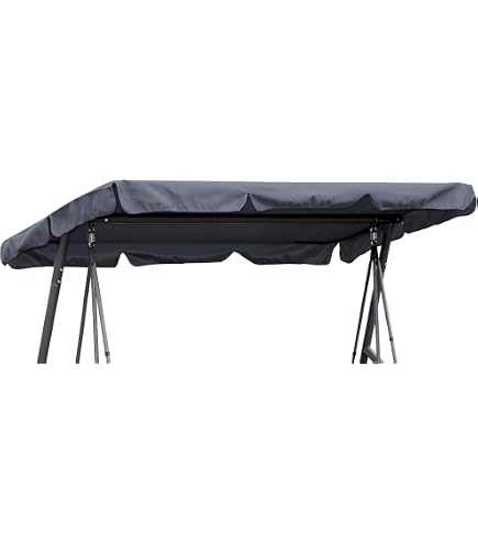 Copertura Per Dondolo Da Giardino 3 Posti – Tetto Universale 210x145 Cm, Impermeabile E UV50, Colore Verde