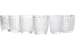 VILLA D’ESTE HOME TIVOLI Villa d'Este Home Tivoli Geometrie - Juego de 6 vasos de agua de cristal, 300 ml